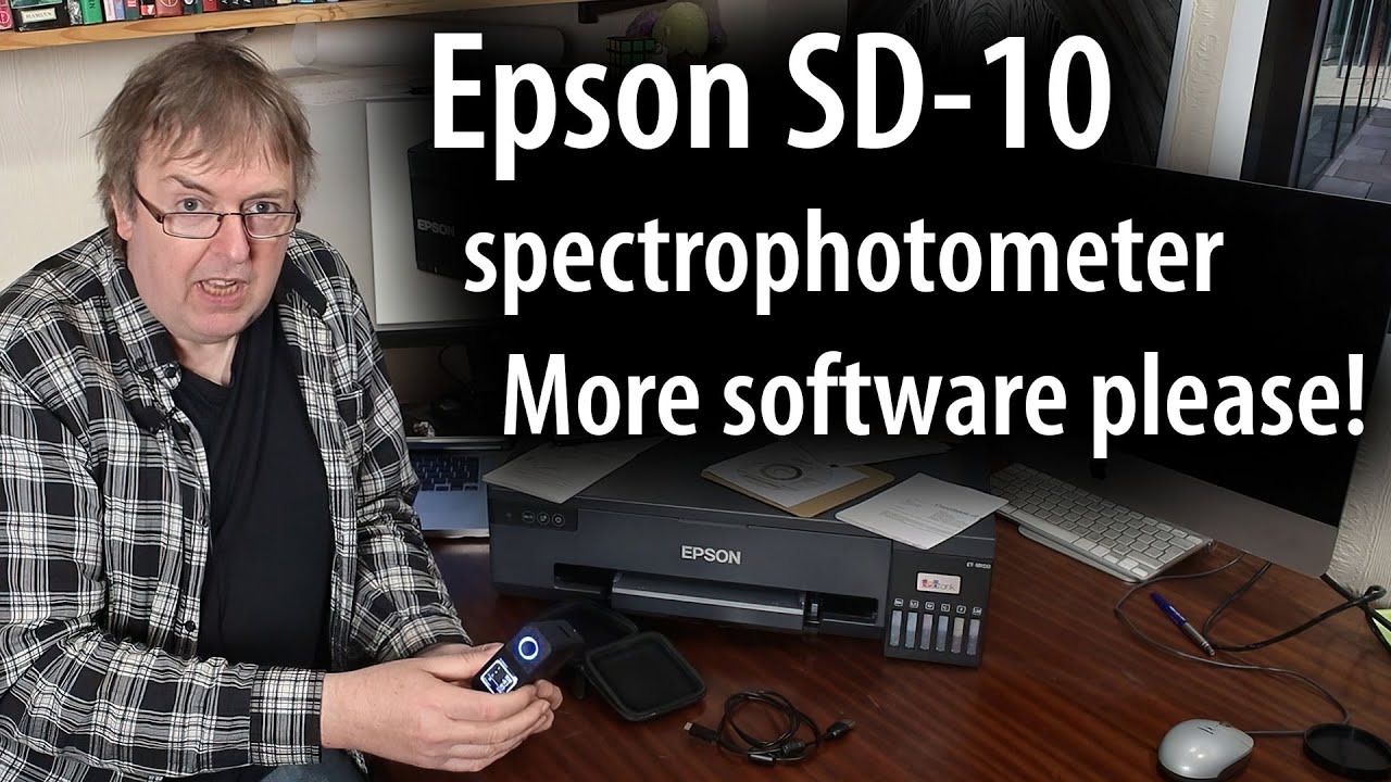 Epson SD-10 spectrophotometer. Spot colours and build swatch sets. But where's the useful software?