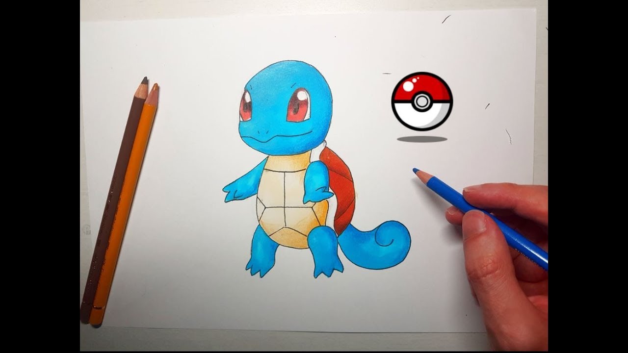 Wie malt man Schiggy | Pokemon