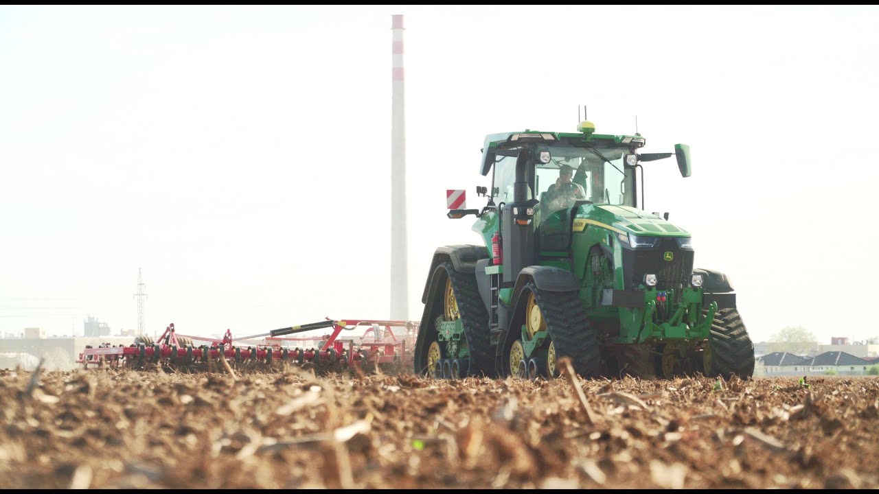 John Deere 8RX 410+ Väderstad NZ Agressive 1000- Príprava, Tillage 2024