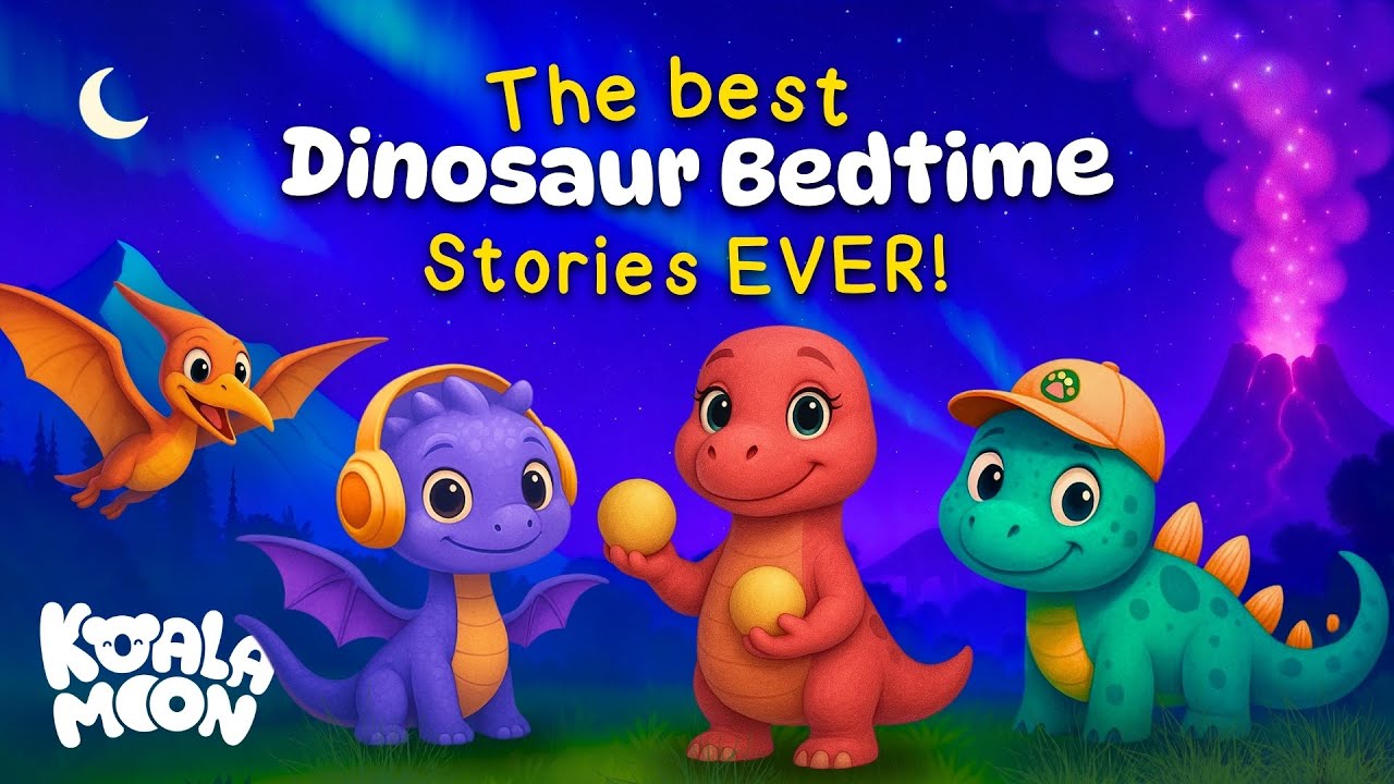 Fall Asleep in Dinosaur World 🦖 Calming Bedtime Stories for Kids 💤