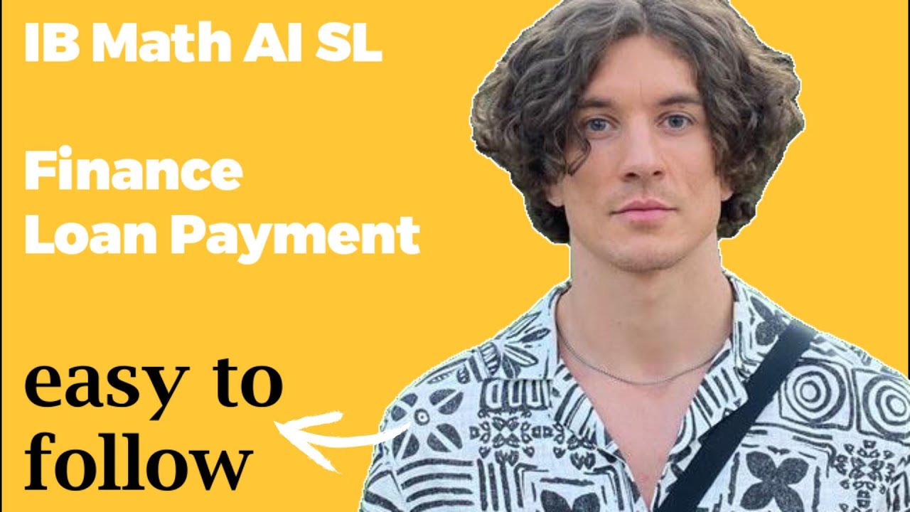 IB Math AI SL | Finance, Loan Payment | Paper 1 November 2021 TZ0, ex 10