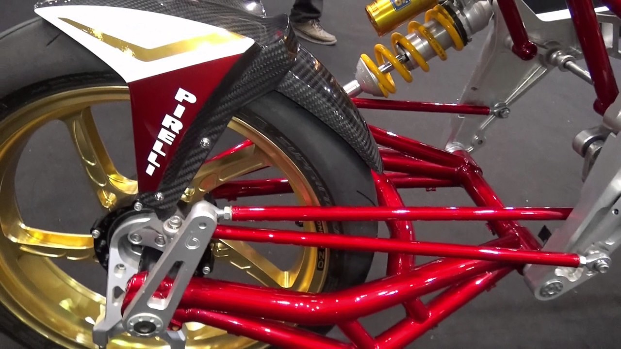 bimota Tesi ハブステアの動き方 構造が解る動画 MOTO CORSEブース Tokyo Motorcycle Show 2017