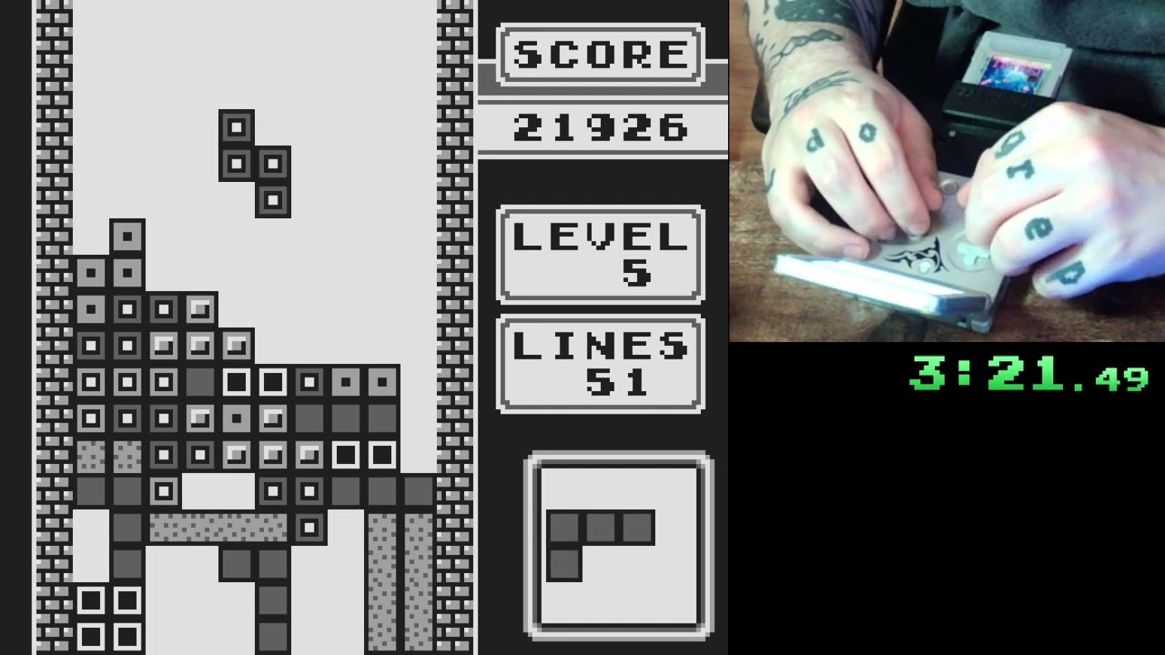 Tetris (GB) [100L 0 Start - 5:43.70]
