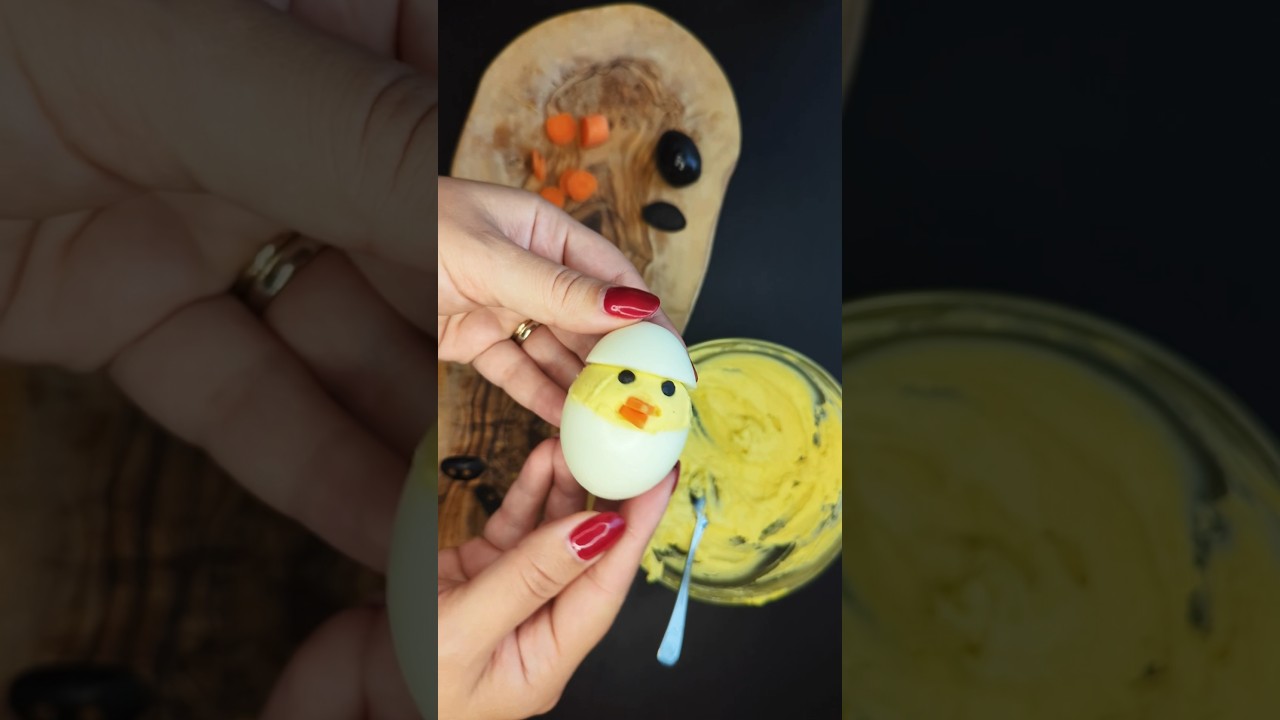 Best Deviled Eggs for Easter 🐣 #easter #appetizer #recipe in description