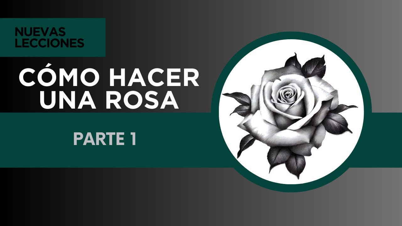 Cómo hacer una rosa - Parte 1/4 | SCHOOL TATTOO | Rosa School Tattoo | curso