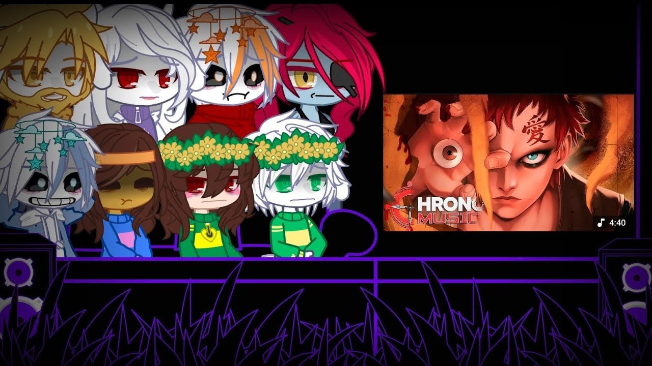 Undertale reacciona a Areia Vermelha_Gaara_(Chrono)-(Gacha Club)