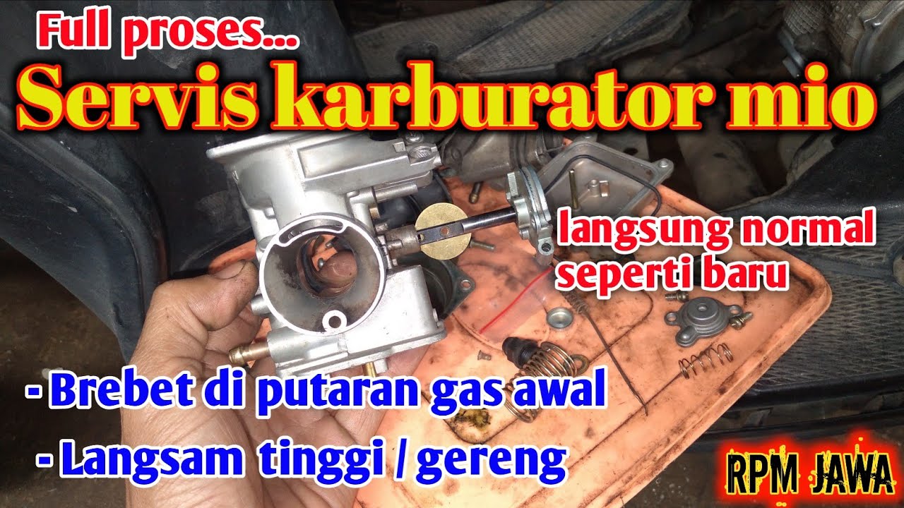 Cara memperbaiki karburator mio❗️❗️ Penyebab mio brebet di gas awal dan penyebab langsamnya tinggi❗️