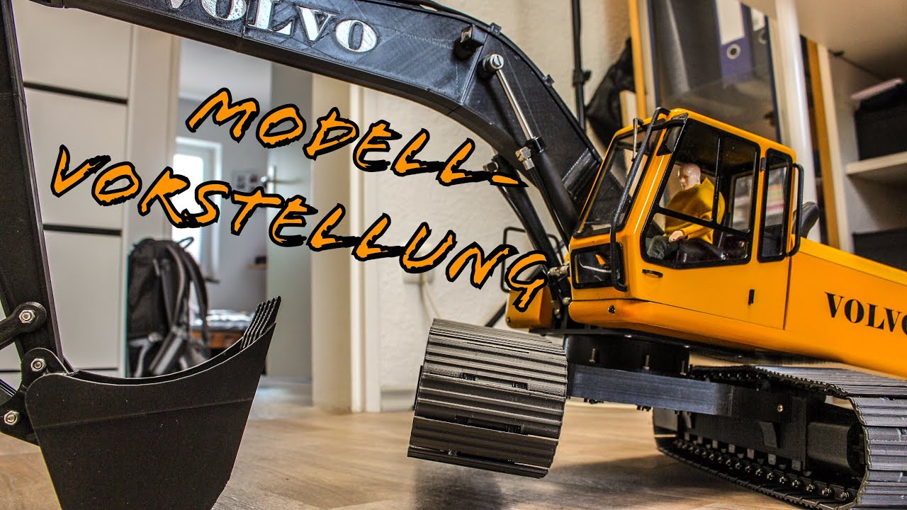 Vorstellung des RC Modellbau Baggers aus dem 3D Drucker