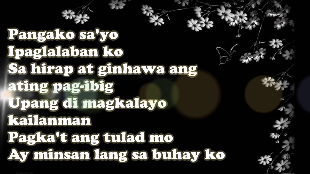 Pangako Sa'yo - Vina Morales (LYRICS)