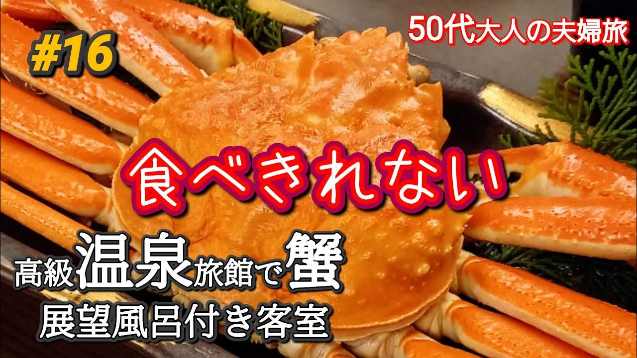 【京都府京丹後】高級旅館 静花扇 蟹と温泉いくら蟹好きでも絶対に食べきれません🤣