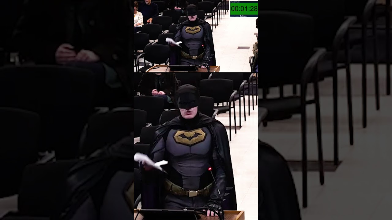 'Batman' scolds city council on inaction on ICE concerns
