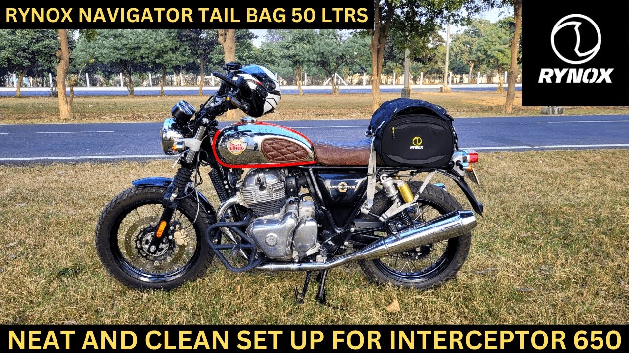 NEW LUGGAGE SYSTEM FOR MY UPCOMING TRIP | RYNOX NAVIGATOR TAIL BAG 50 LTRS FOR INTERCEPTOR 650 |