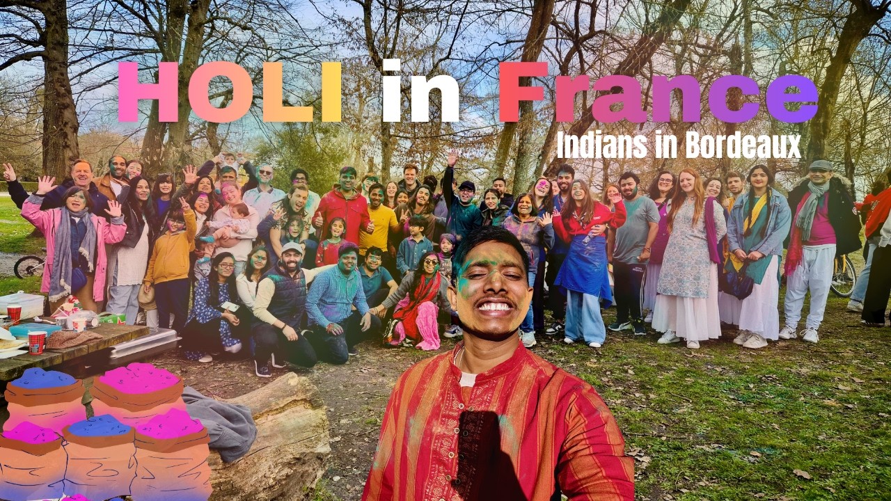 HOLI IN BORDEAUX?! 🇫🇷 French People playing with CRAZY COLORS for the first time! 🇮🇳🌈