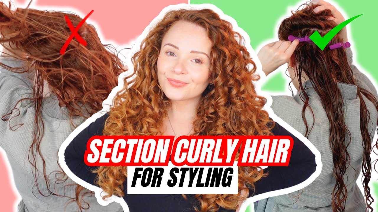 HOW TO SECTION CURLY HAIR FOR STYLING | 2 simple sectioning methods