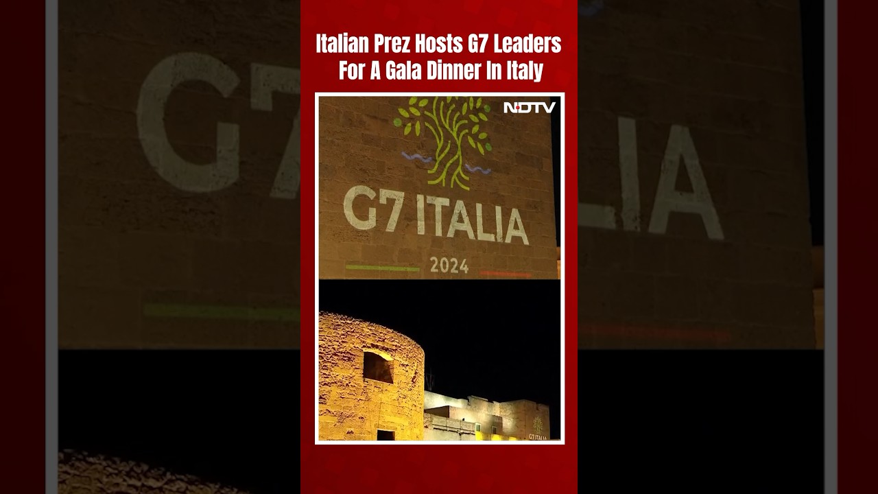 G7 Summit | Italian President Hosts G7 Leaders For A Seafront Gala Dinner In Italy's Brindisi