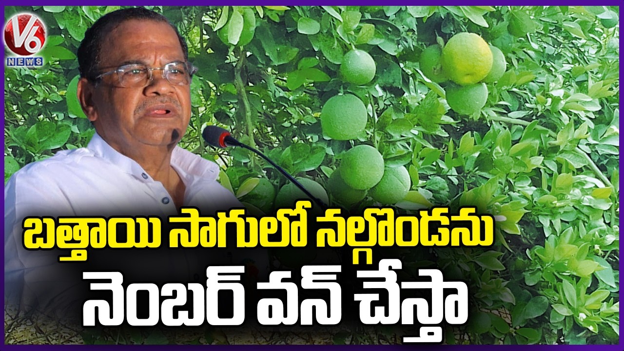 Minister Komatireddy Attends State Level Citrus Seminar in Nalgonda V6 News