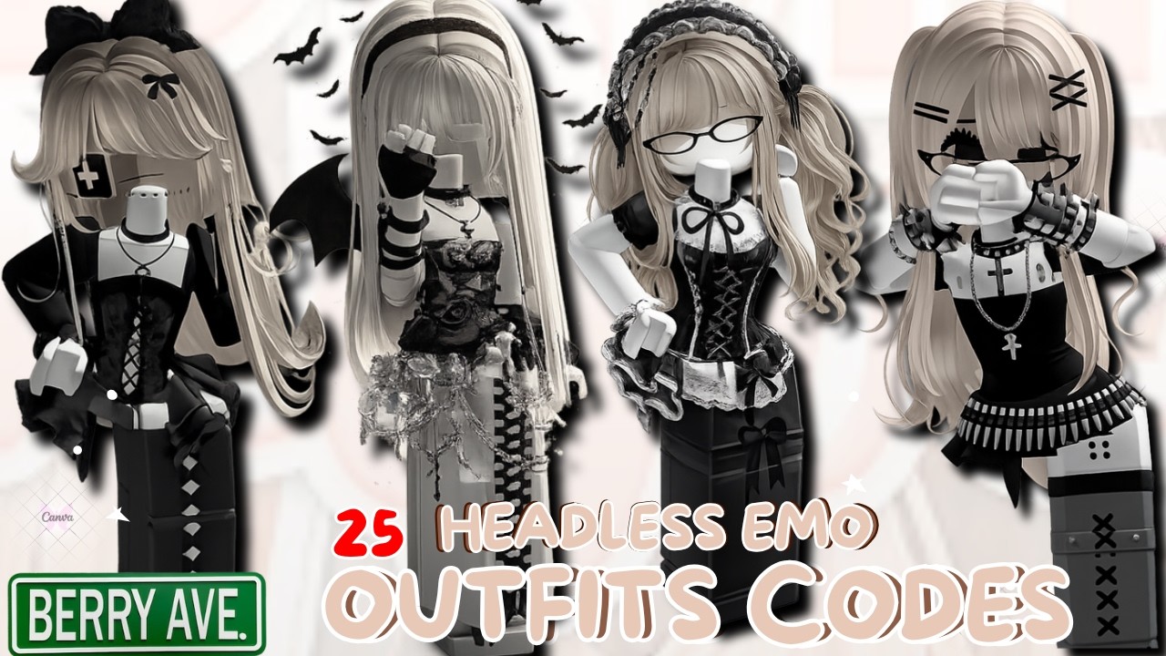 25 EMO AESTHETIC OUTFIT CODES FOR BROOKHAVEN BERRY AVENUE & BLOXBURG