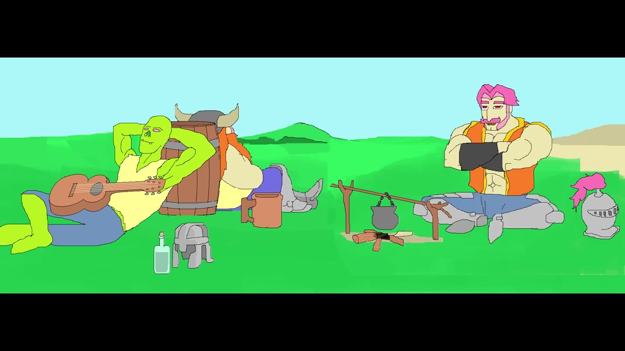 Zobo Shim and Peezuh relaxing in the plains