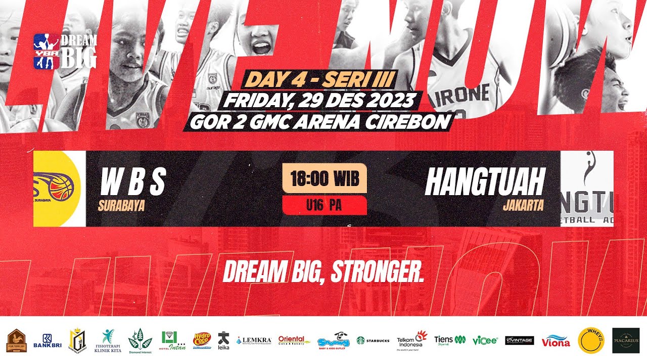 LIVE GOR 2 ARENA GMC-BRImo FSTVLYBA TOURNAMENT WINTER 2023 WBS SURABAYA VS HANGTUAH JAKARTA