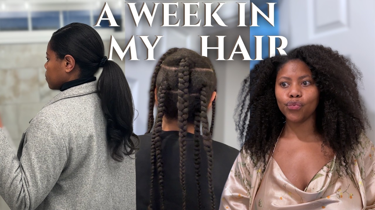 Week in My Hair: starting over, dry scalp/hair wash day, rehydrate plaits, scalp massage, & MORE! 