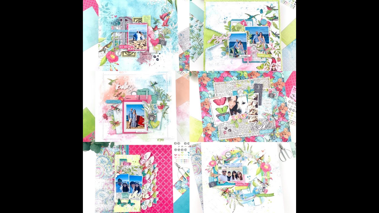Kaleidoscope Collection Bundle  inspiration by Valeska Guimaraes - Seven Layouts