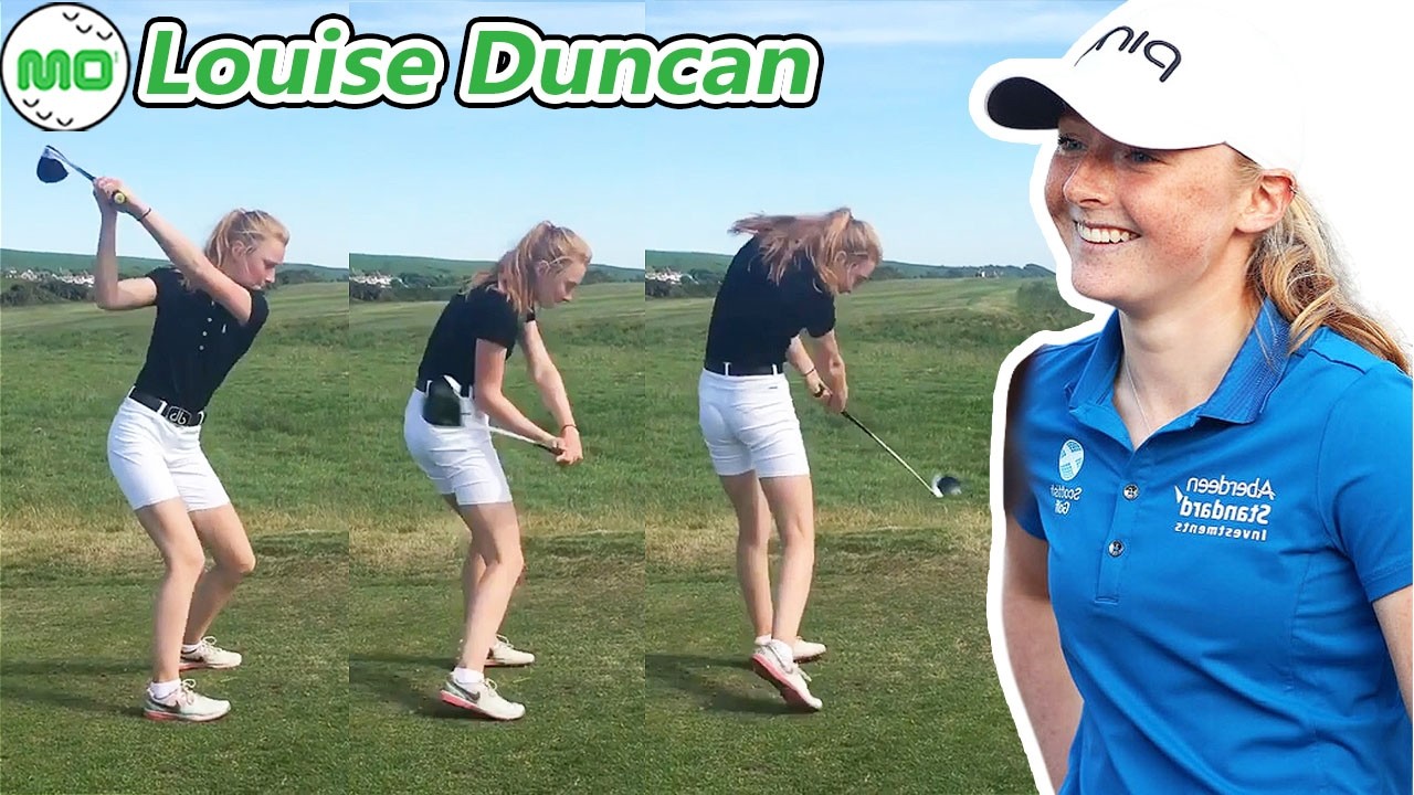 ルイス・ダンカン Louise Duncan スコットランドの女子ゴルフ スローモーションスイング!!!