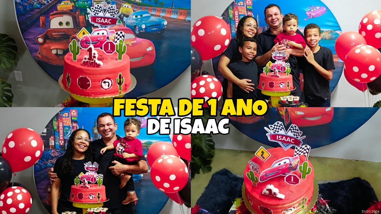 FESTA DE ANIVERSÁRIO DE 1 ANO DE ISAAC| #aniversario #vlogger #1aninho #maternidade #vlogvideo 