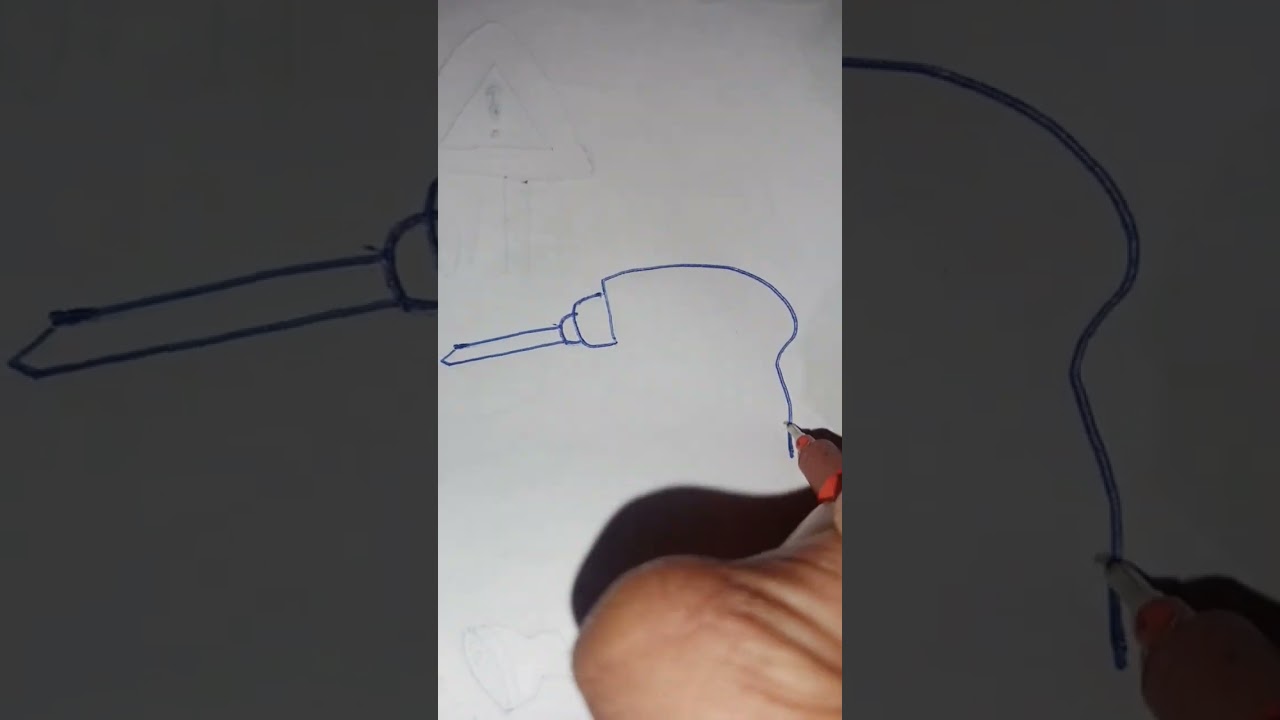 How to draw Very Easy Drill Machine #art #ayusharts #drawing #shorts #viral