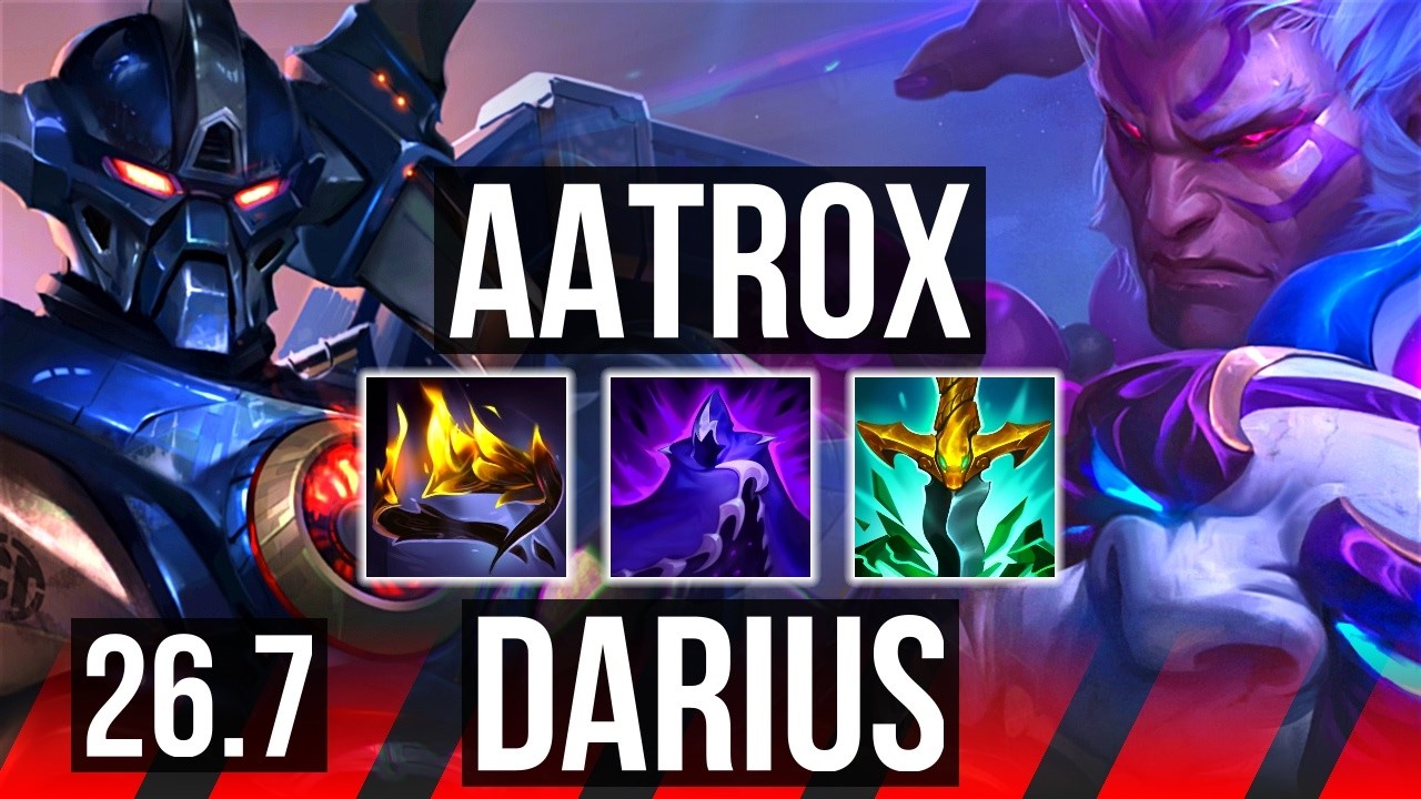 AATROX vs DARIUS (TOP) | Good KDA: 13/1/9 | NA Grandmaster | 26.7