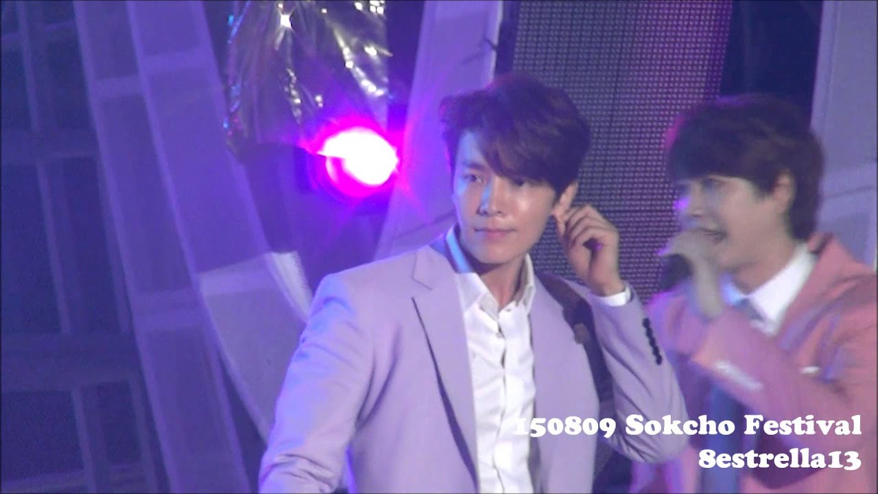 【Donghae Fancam】150809 Sokcho Festival  Super junior Medley