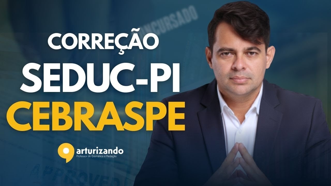 CORREÇÃO DA PROVA DA SEDUC - SE | ANÁLISE COMPLETA | BANCA CESPE - CEBRASPE | PROF. ARTUR GOMES