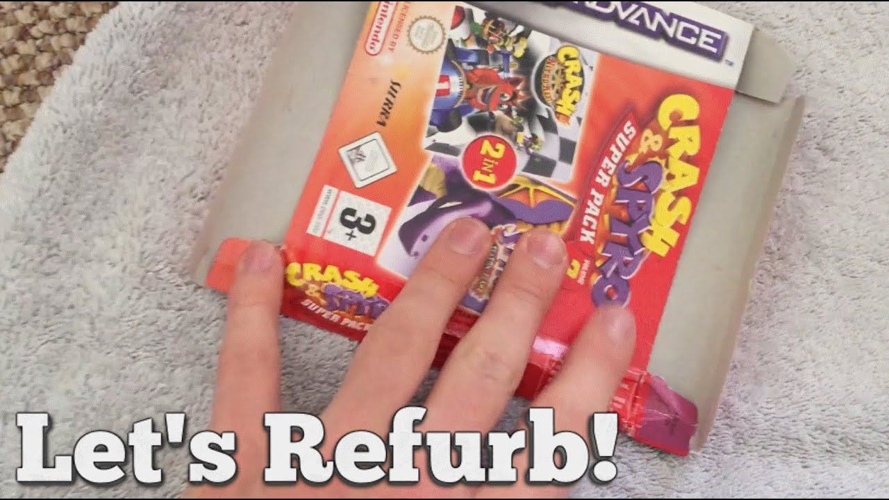 Let's Refurb! - Squashed Gameboy Box Repair!