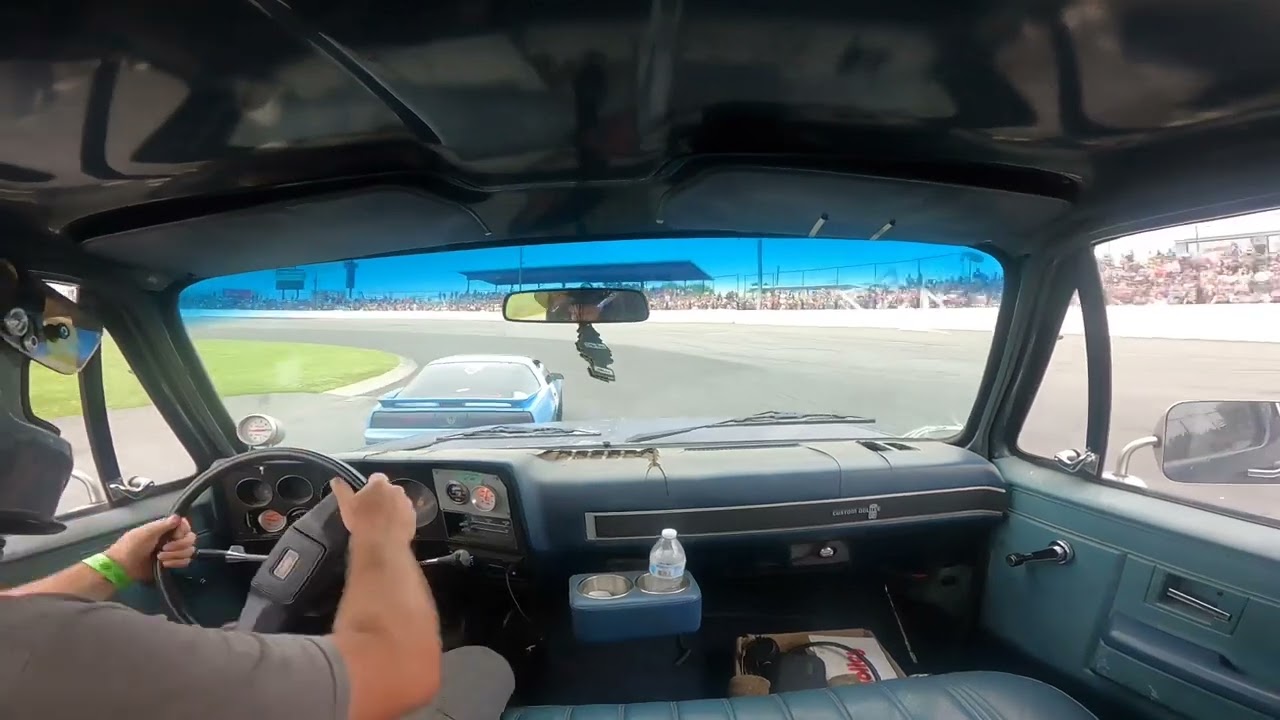Chevy c10 Seekonk spectator drags Independence Day thrill show