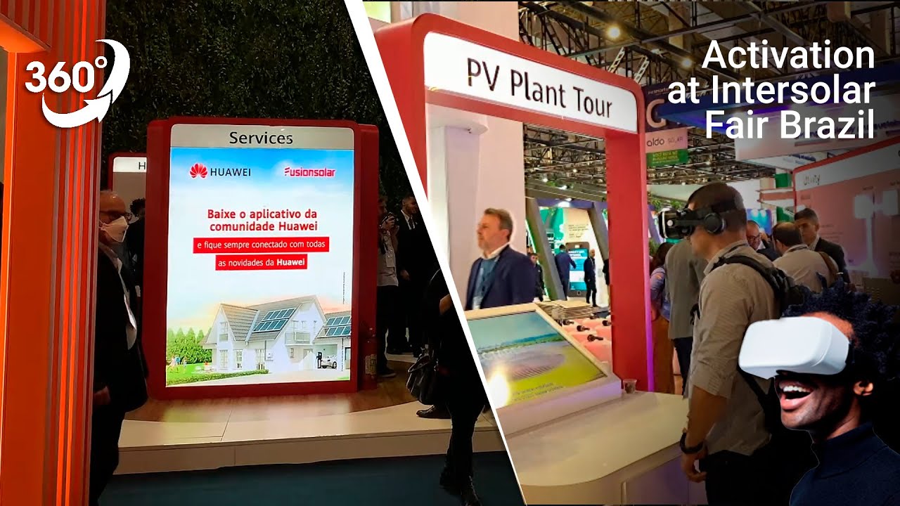 Immersive Experience: 360&ordm; Video, Animations/Virtual Reality at the Huawei Solar Booth at Intersolar