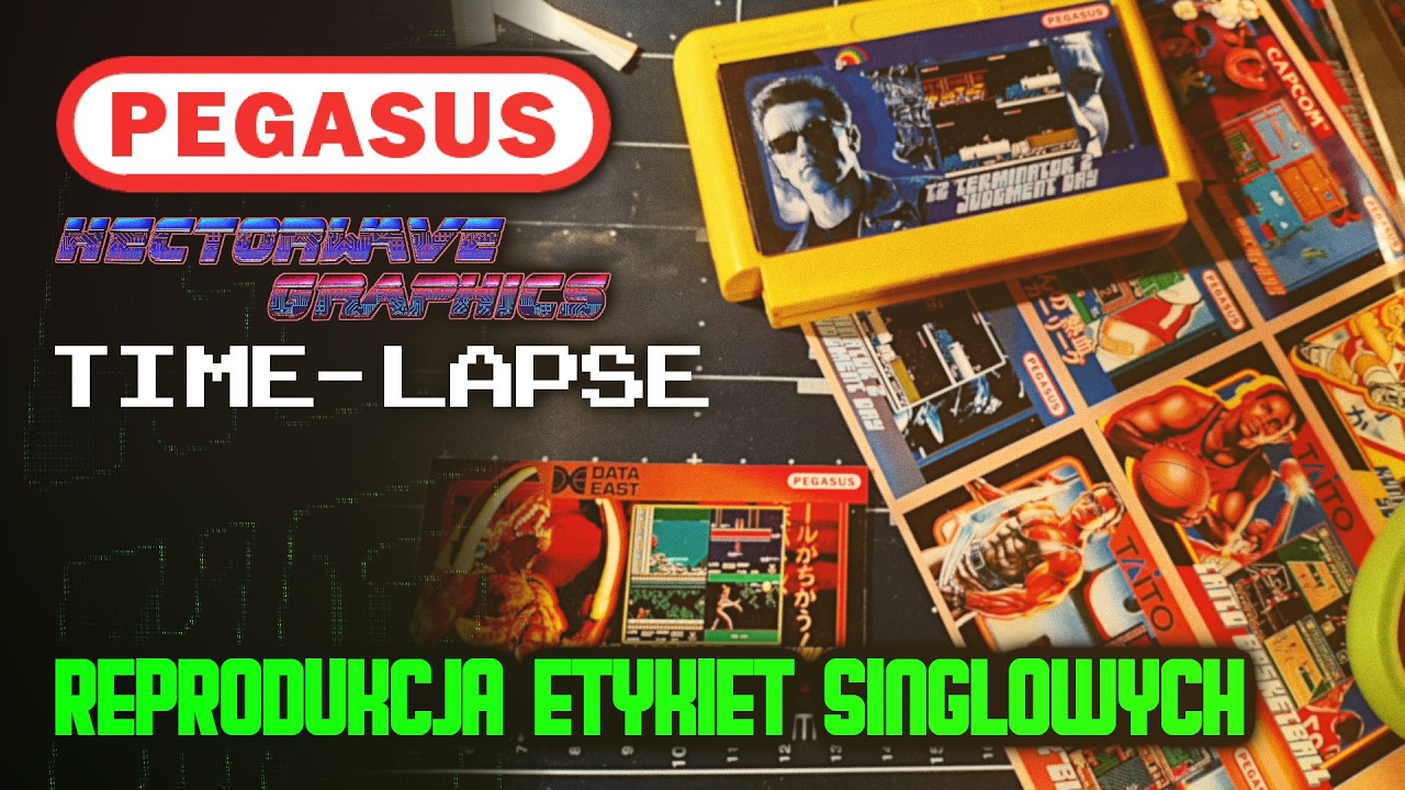 Воспроизведение этикетки картриджа Pegasus [2021] #таймлапс