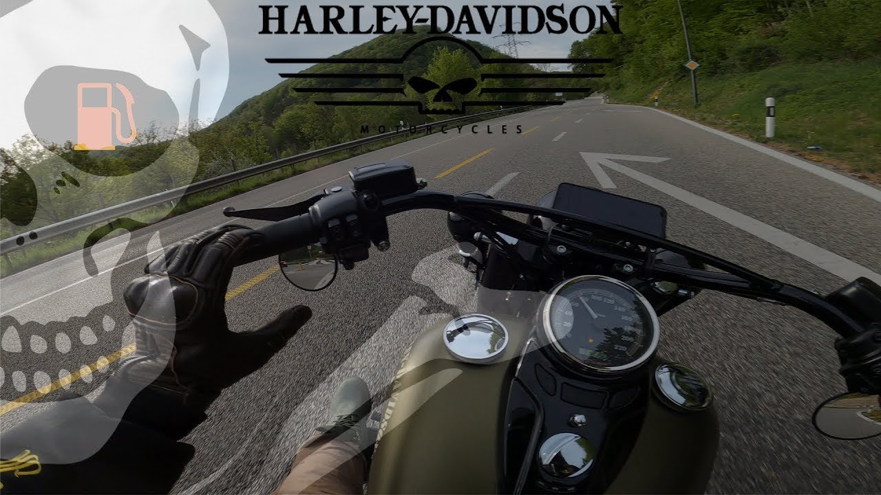 Mit dem letzten Tropfen Sprit! Extra langes Video! 4K HD Softail Slim S mit Dr. Jekill & Mr. Hyde