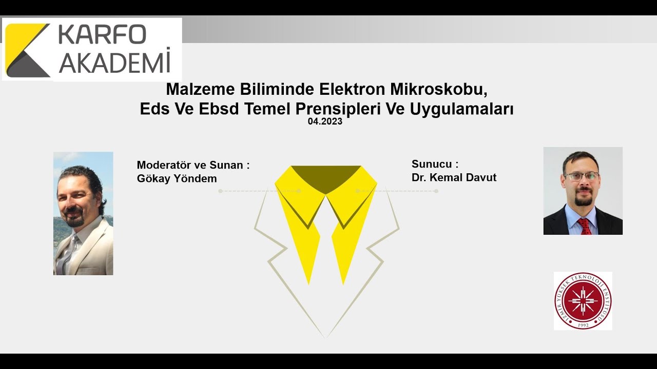 Malzeme Biliminde Elektron Mikroskobu,Eds Ve Ebsd Temel Prensipleri Ve Uygulamaları