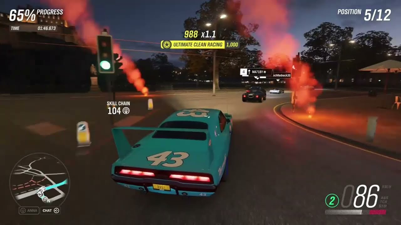 Racing a Old Nascar