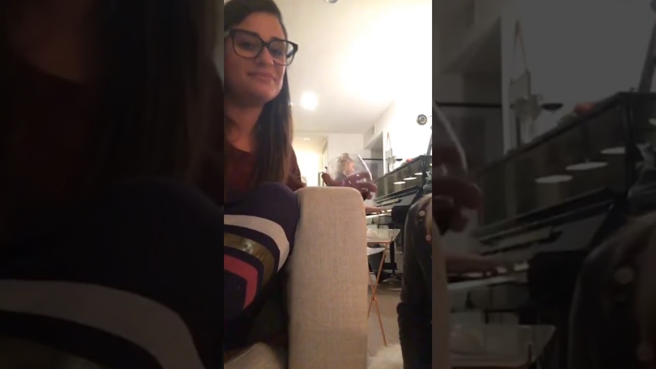 Partial video of Lea Michele and Rachel Platten singing 