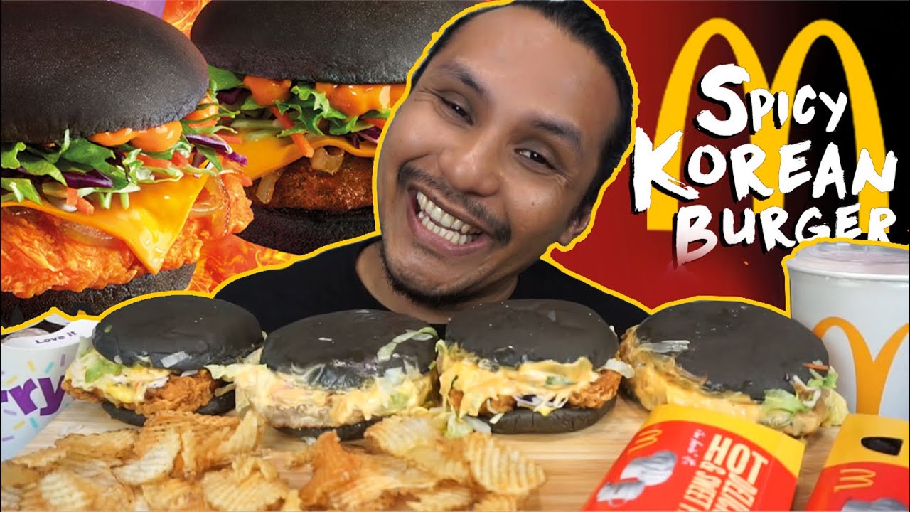 [BARU!] nasib baik aku tak lapar (mukbang malaysia) MCDONALDS SPICY KOREAN BURGER