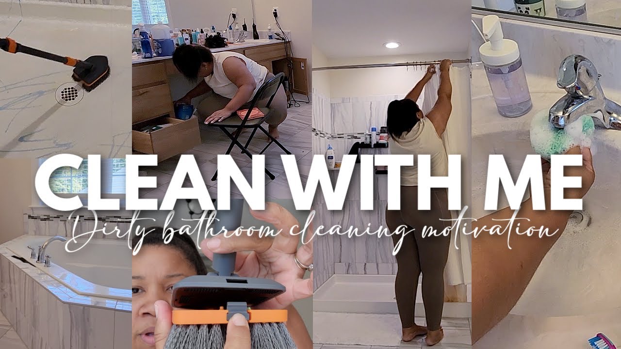 Bathroom Clean With Me 2023 - Dirty Bathroom Deep Clean Motivation
