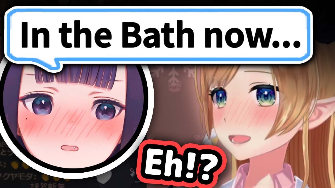 Choco Called Ina While She Was Still Taking A Bath...【Hololive】