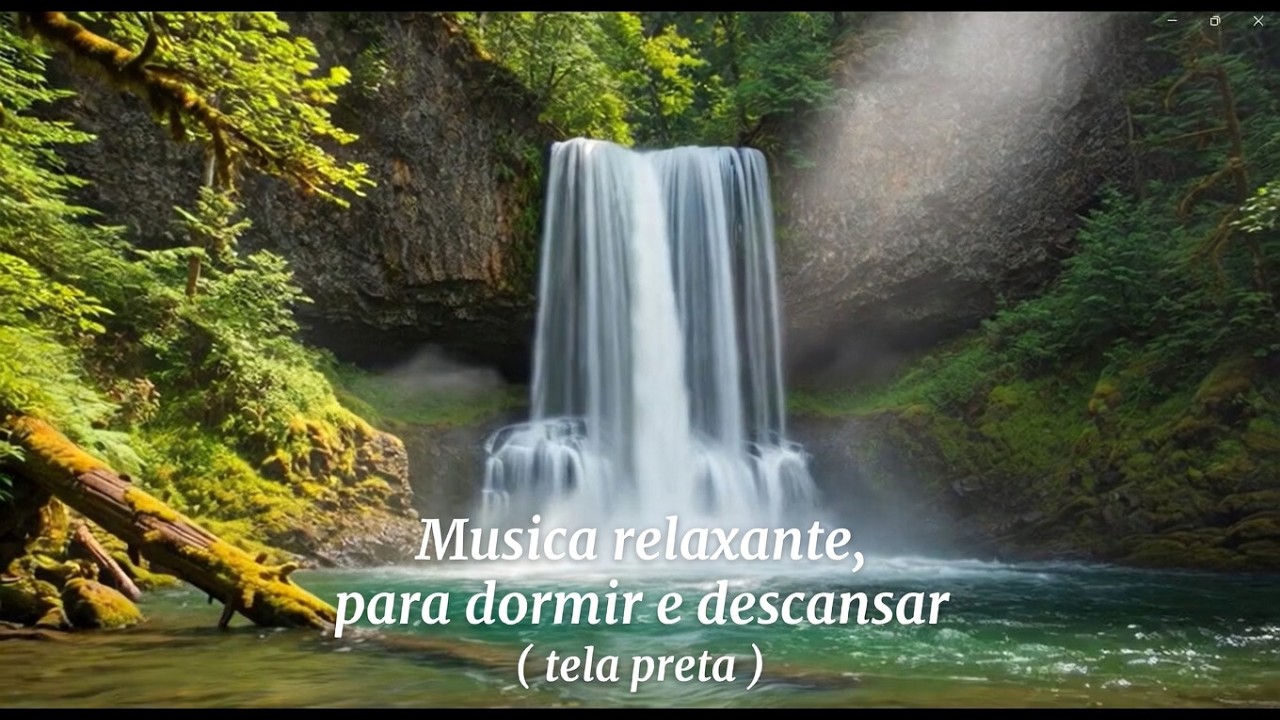 🌙✨ Relaxante e natural - Acalma, Relaxe, Durma. ( Tela escura ) 🌙✨