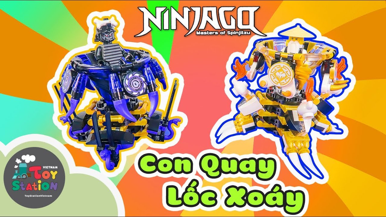 Trọn bộ con quay lốc xoáy LEGO Ninjago cao thủ Spinjitzu 2019 ToyStation 352