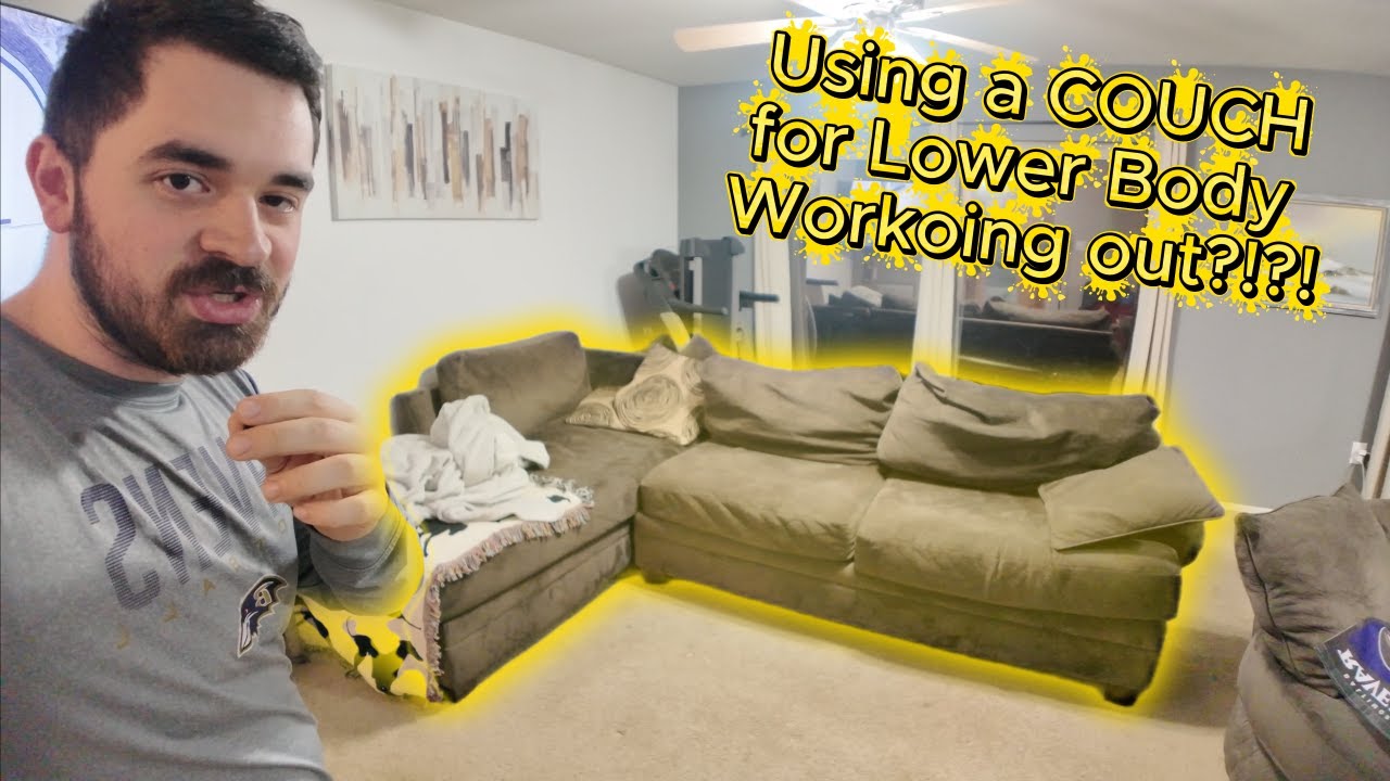 How I do Lower Body Workout with MY COUCH?!?! Return of the Fitness Journey Vlog 23!