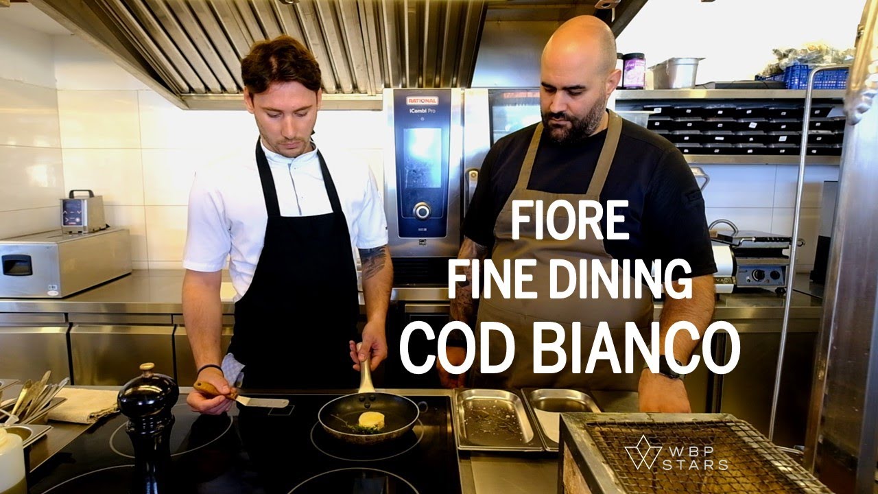 Signature COD BIANCO with seafood & lemon fish sauce by Aggelos Bakopoulos at Fiore fine dining