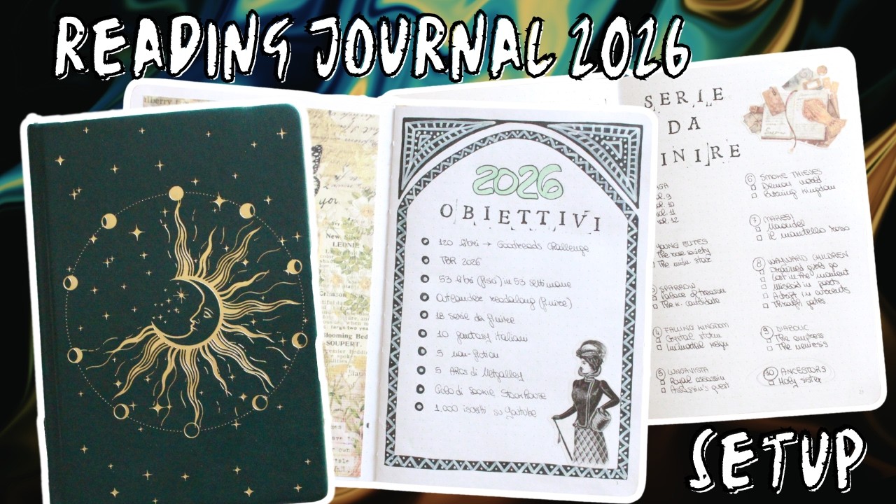 Reading journal 2026: setup, obiettivi e spread vari!