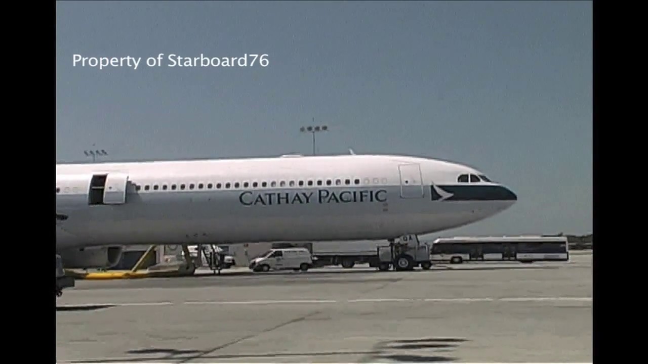 Cathay Pacific Airways 'Exterior & Interior' views aboard CX's Airbus  A340-642  at LAX & Sydney