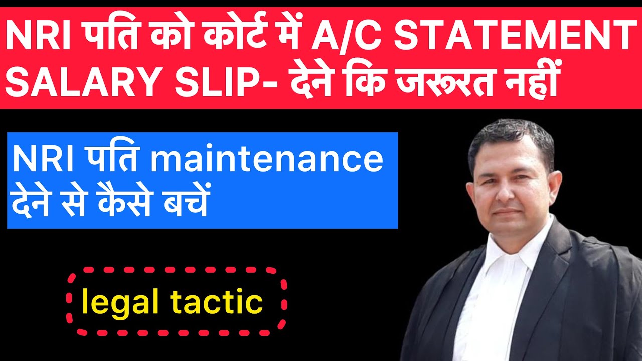 How nri husband hide his salary from court to avoid maintenance