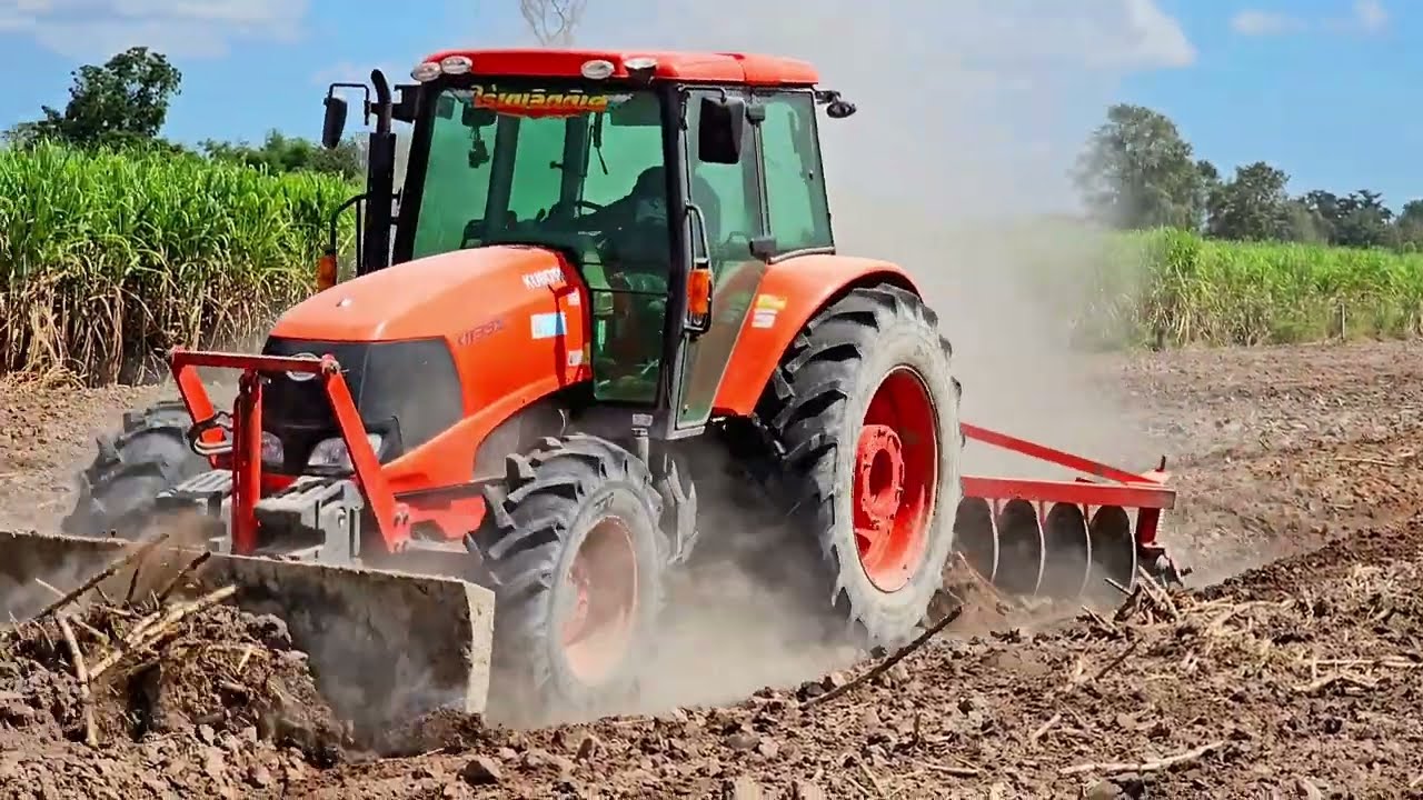 Ep.155:คันเดียวในกาฬสินธุ์ Kubota M135X ไถหาง 10 บอกเลยว่าวิ่งตามไม่ทัน